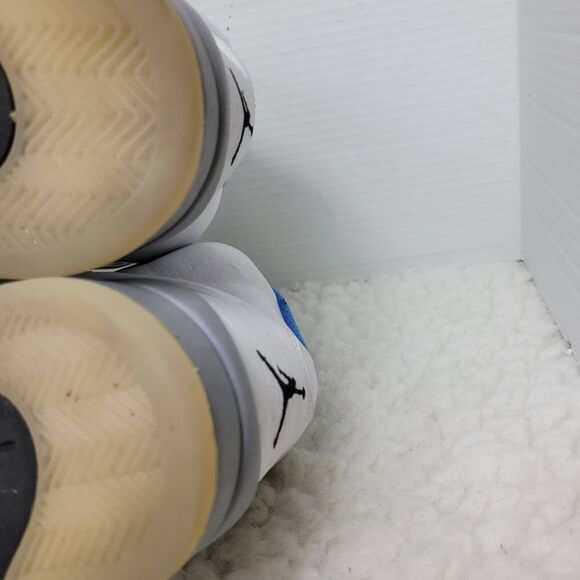 Nike Air Jordan Retro 5 Men's Size 12.5 White Hyper Royal Stealth DD0587 140 - Picture 11 of 12